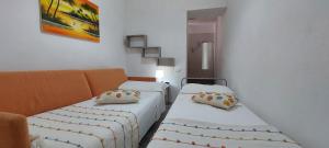 Postel nebo postele na pokoji v ubytování Brandneue Wohnung In Villa Mit Schwimmbad