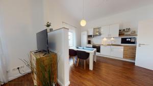 Dapur atau dapur kecil di Luise in der Villa Neptun