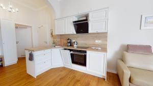 Dapur atau dapur kecil di Hiltje in der Villa Neptun