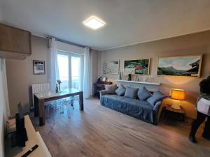 Et opholdsområde på Terrazzo sul mare