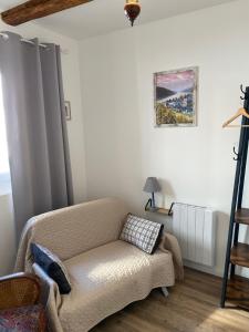 Au repos des vignes, chambres d'hôtes的休息区