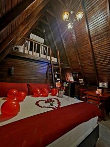 Postel nebo postele na pokoji v ubytování Cabaña Alpina