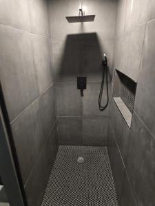 a bathroom with a shower stall with at Gorgeous Guest Suite in Marietta!! Minutes from Historic Marietta Square in Marietta +14 photos