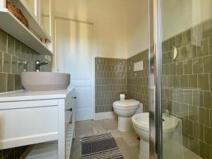 Koupelna v ubytování Piccola corte duplex