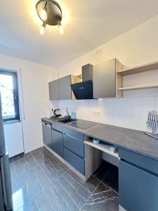 Η κουζίνα ή μικρή κουζίνα στο Schöne Maisonette im Villa 12-5 Uni Mainz