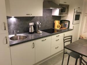 Dapur atau dapur kecil di Studio du chenal 3 étoiles