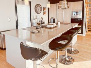 Dapur atau dapur kecil di S'évader vers l'horizon 6pers, calme, wifi