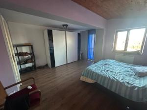 Ένα ή περισσότερα κρεβάτια σε δωμάτιο στο Casuta de vis