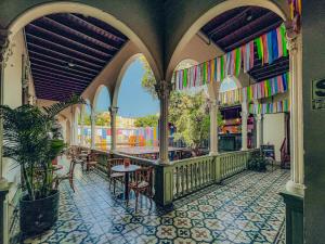Um restaurante ou outro lugar para comer em Viajero Lima - Barranco Hostel