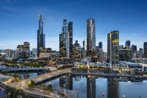 Nespecifikovaný výhled na destinaci Melbourne nebo výhled na město při pohledu z hotelu