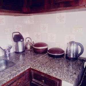 Příslušenství pro přípravu čaje a kávy v ubytování La Casa de Cota