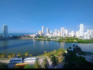 a view of a city with a large body of water at Cartagena in Cartagena de Indias