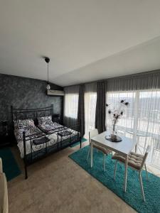 Postel nebo postele na pokoji v ubytování TOP SKY VIEW - Studio Panorama