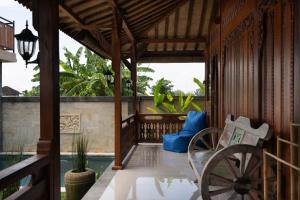 Balkón nebo terasa v ubytování Oemah Joglo 2 Ubud