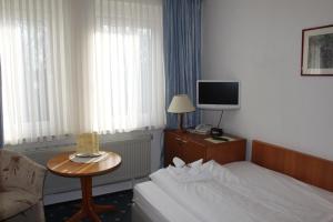 TV a/nebo společenská místnost v ubytování Kur- und Ferienhotel Sanddorn