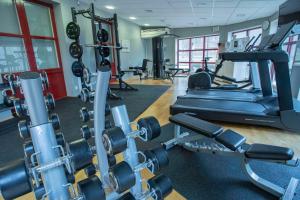 Fitness centrum a/nebo fitness zařízení v ubytování Scandic Star Lund