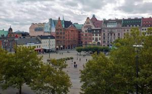 Nespecifikovaný výhled na destinaci Malmö nebo výhled na město při pohledu z hotelu