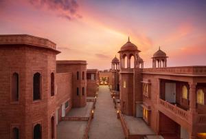 a view of the courtyard of a mosque at sunset at Storii By ITC Hotels, Jaisalmer in Jaisalmer