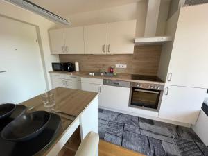 Kuchyň nebo kuchyňský kout v ubytování Apartment in der Nähe vom Lendplatz