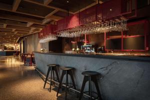 Lounge nebo bar v ubytování Scandic Voss