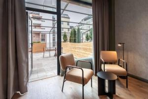 Istumisnurk majutusasutuses Scandic Helsinki Hub
