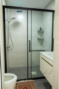 Koupelna v ubytování Laurel Hill Suites