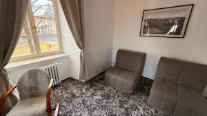 Istumisnurk majutusasutuses Hotel Tynec
