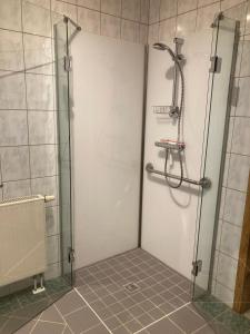 Koupelna v ubytování Landhaus Bender Ferienwohnung mit Terrasse und Garten
