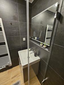 Ένα μπάνιο στο Útulný apartmán s možností wellness Benecko 2 +30 φωτογραφίες