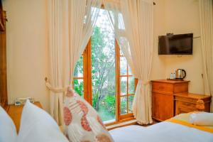 Letto o letti in una camera di Alben Castle Glenfall
