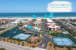 an artist rendering of the beach resort and hotel compound at Life's a Beach-Oceanfront condo in Saint Augustine Beach
