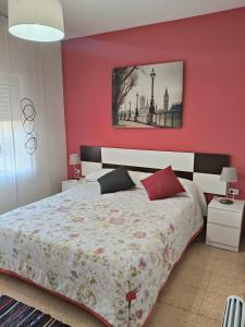 Posteľ alebo postele v izbe v ubytovaní Apartamento duplex vacacional