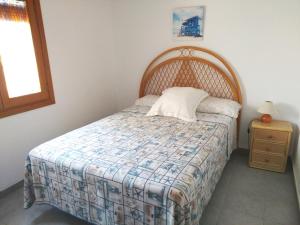 Postel nebo postele na pokoji v ubytování Casa a 85 metros playa 158 m dorm WIFI AA