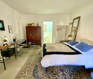 TV a/nebo společenská místnost v ubytování Suite con giardino Ravenna