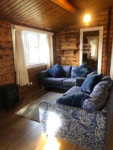 Posezení v ubytování Misty Mountain Log Cabin - Trawsfynydd
