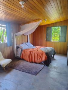 Postel nebo postele na pokoji v ubytování VillagePuhl