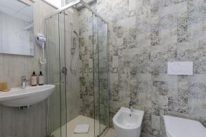 Koupelna v ubytování Hotel Tirreno