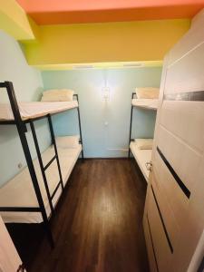 Kuchyň nebo kuchyňský kout v ubytování future hostel