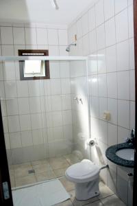 Koupelna v ubytování Hotel Fazenda Monte Sião