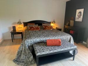 Letto o letti in una camera di Lafarques