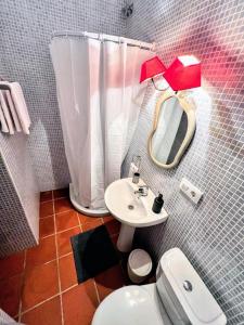 Koupelna v ubytování La Posada de Zepeda