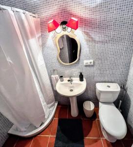 Koupelna v ubytování La Posada de Zepeda