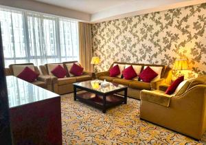 Posezení v ubytování فندق الاء البيت Alaa Al Bayt Hotel