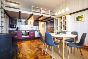 Kuchyň nebo kuchyňský kout v ubytování Fasanennest im Wikingerhof