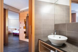 Koupelna v ubytování Berg Hotel Latemar Spitze
