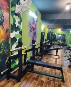 Fitness centrum a/nebo fitness zařízení v ubytování Chill Nest