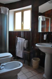 Koupelna v ubytování Hotel Tre Torri