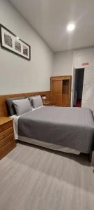 a bedroom with a large bed in a room at Residencial Sol da Nave in Porto