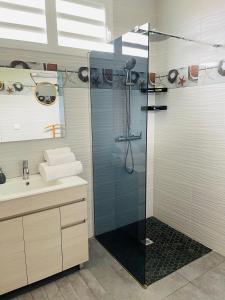 Koupelna v ubytování Pònm Sirèt