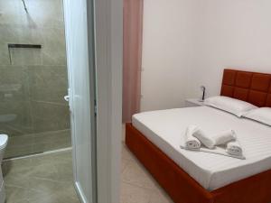 Koupelna v ubytování Hotel Villa Linda